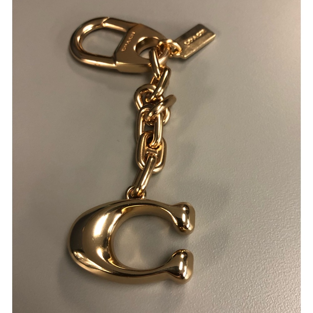 Gold tone Coach Keychain or Bag Charm